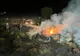 Aproape 250 de pompieri și voluntari au intervenit pentru lichidarea unui incendiu violent