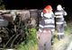 VIDEO Autocamion răsturnat, azi-noapte, la ieșirea din Miercurea Ciuc